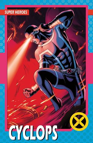 X-Men #1 DAUTERMAN NEW LINE UP TRADING CARD cover