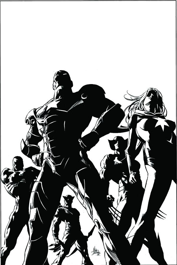 Dark Avengers #1 3RD PTG DEODATO SKETCH cover