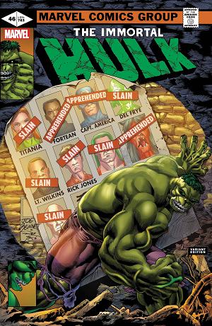 Immortal Hulk #46 BENNETT HOMAGE cover