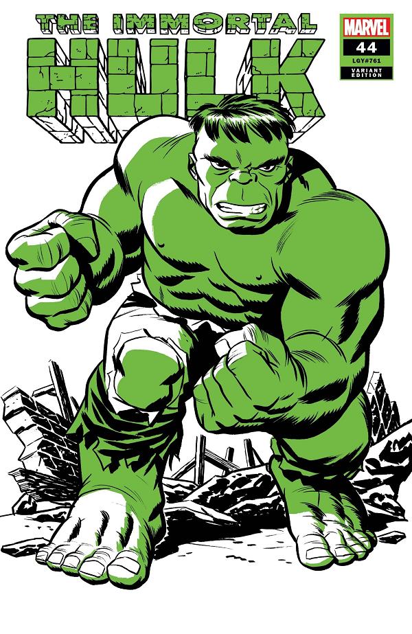 Immortal Hulk #44 MICHAEL CHO HULK TWO-TONE cover