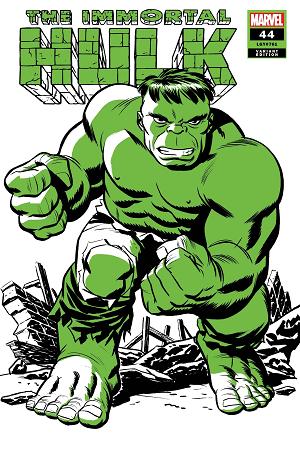 Immortal Hulk #44 MICHAEL CHO HULK TWO-TONE cover
