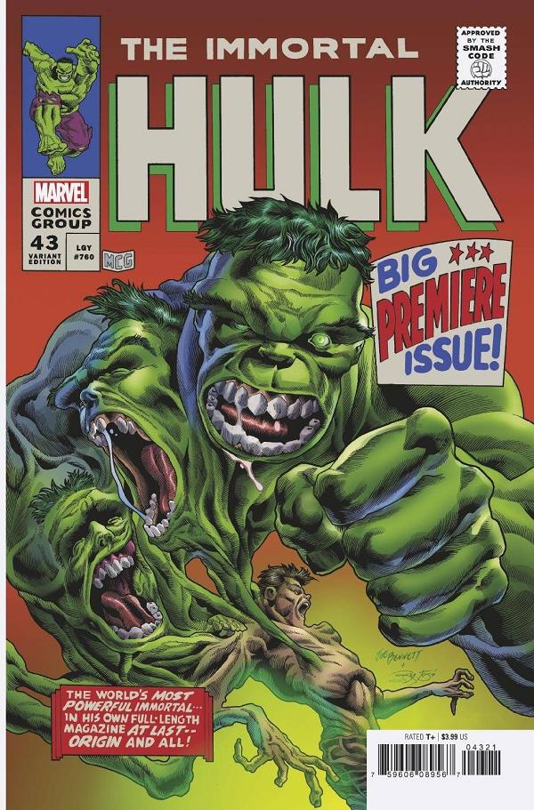 Immortal Hulk #43 BENNETT HOMAGE cover