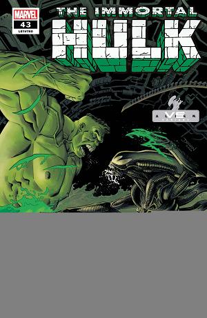 Immortal Hulk #43 SHALVEY MARVEL VS ALIEN cover