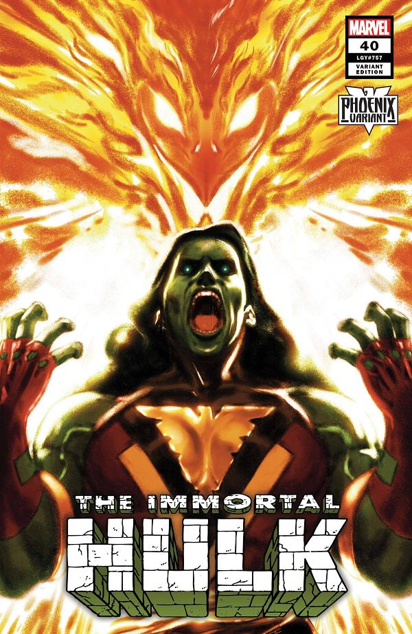 Immortal Hulk #40 CLARKE SHE-HULK PHOENIX cover