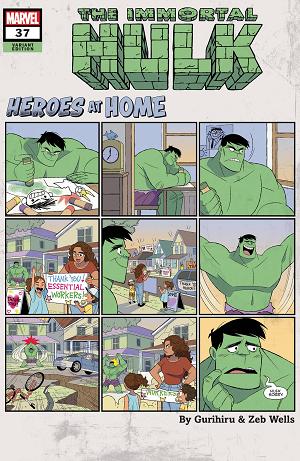 Immortal Hulk #37 GURIHIRU HEROES AT HOME cover