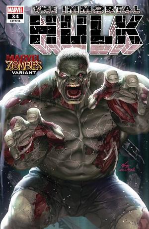 Immortal Hulk #34 INHYUK LEE MARVEL ZOMBIES cover