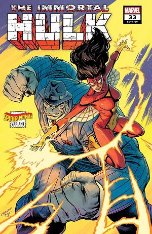 Immortal Hulk #33 CORY SMITH SPIDER-WOMAN cover