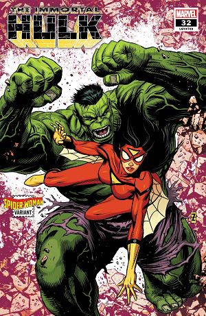 Immortal Hulk #32 ZIRCHER SPIDER-WOMAN cover