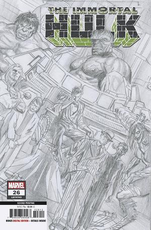 Immortal Hulk #26 2ND PTG ALEX ROSS cover
