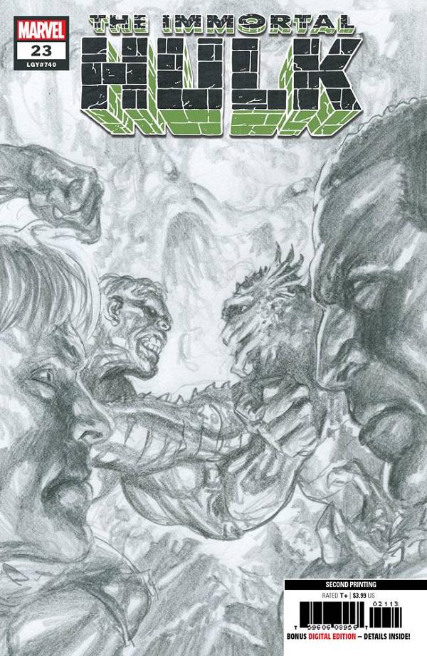 Immortal Hulk #23 2ND PTG ROSS cover