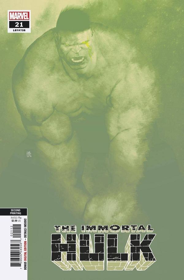 Immortal Hulk #21 2ND PTG SORRENTINO cover