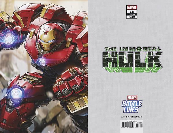 Immortal Hulk #18 JONGJU KIM MARVEL BATTLE LINES cover