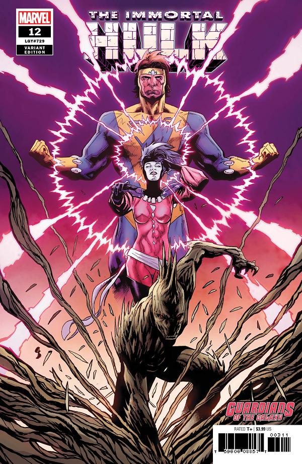 Immortal Hulk #12 SHAW GOTG cover