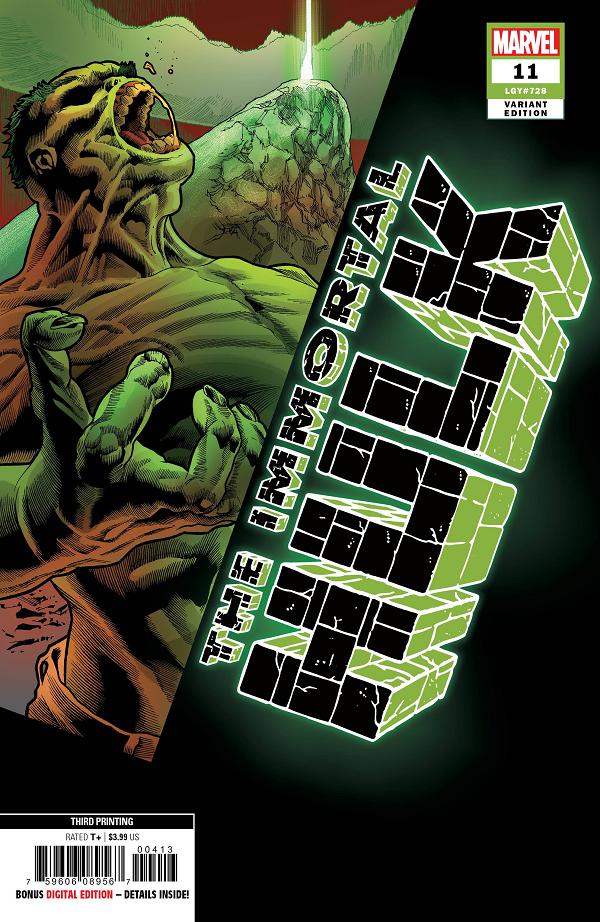 Immortal Hulk #11 3RD PTG BENNETT cover