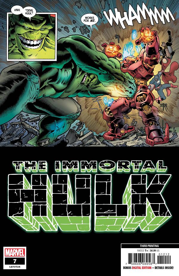 Immortal Hulk #7 3RD PTG BENNETT cover