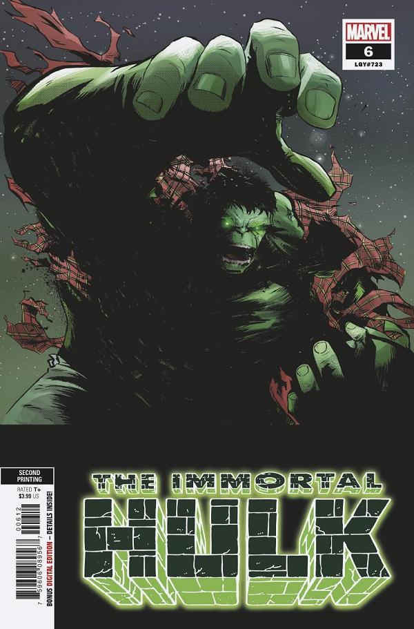 Immortal Hulk #6 2ND PTG GARBETT cover