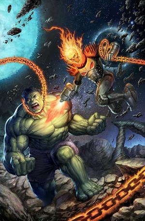 Immortal Hulk #6 SCHOONOVER COSMIC GHOST RIDER cover