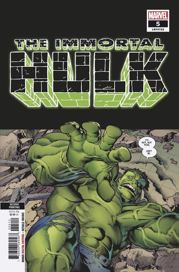Immortal Hulk #5 2ND PTG BENNETT cover