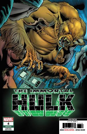 Immortal Hulk #4 3RD PTG BENNETT cover