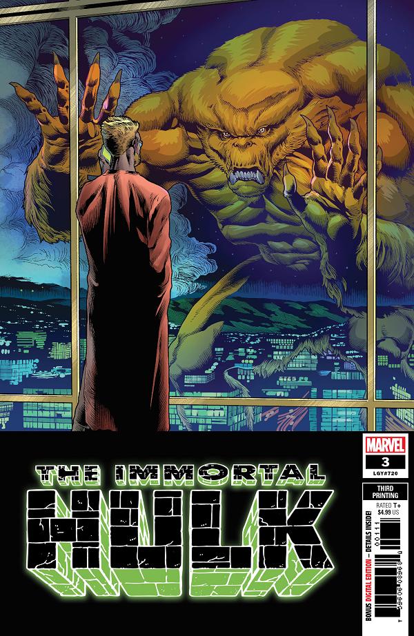 Immortal Hulk #3 3RD PTG BROWN cover