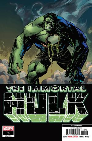 Immortal Hulk #3 4TH PTG BROWN cover