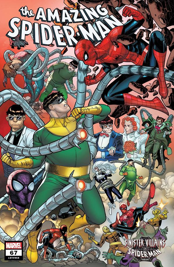 Amazing Spider-Man #67 GARRON SPIDER-MAN VILLAINS cover