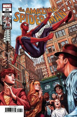 Amazing Spider-Man #24 BROOKS MARVELS 25TH TRIBUTE cover