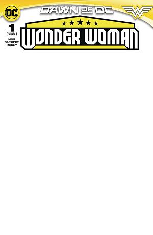 Wonder Woman #1 CVR E BLANK CSV cover