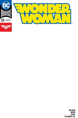Wonder Woman #58 BLANK cover