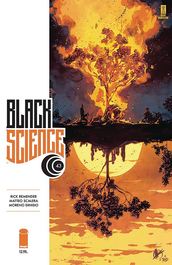 Black Science #43 cover by Matteo Scalera