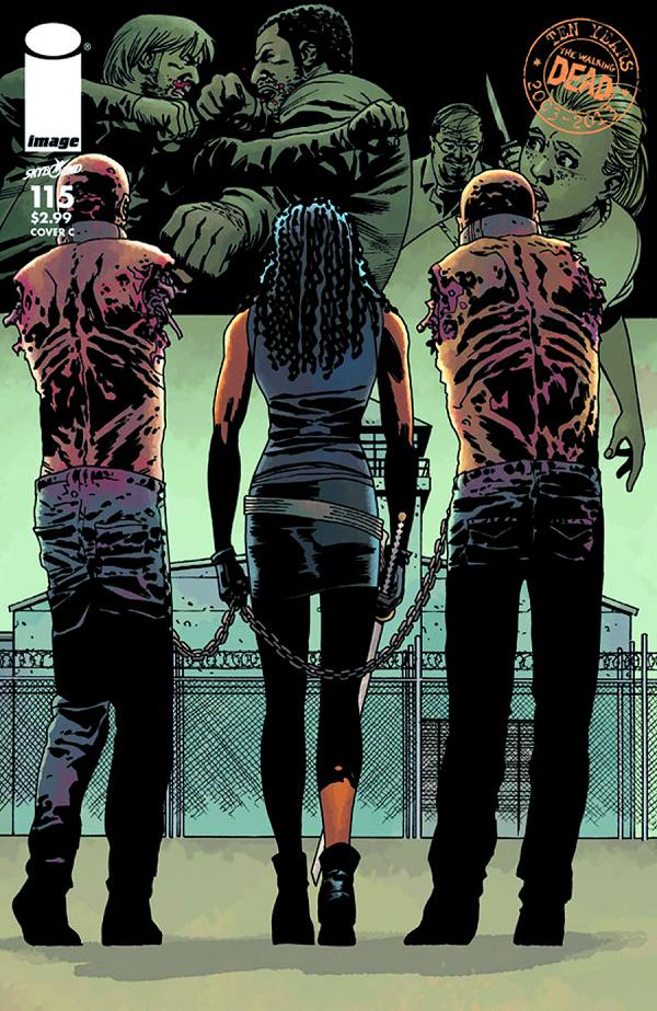 Walking Dead #115 variant cover by Dave Stewart