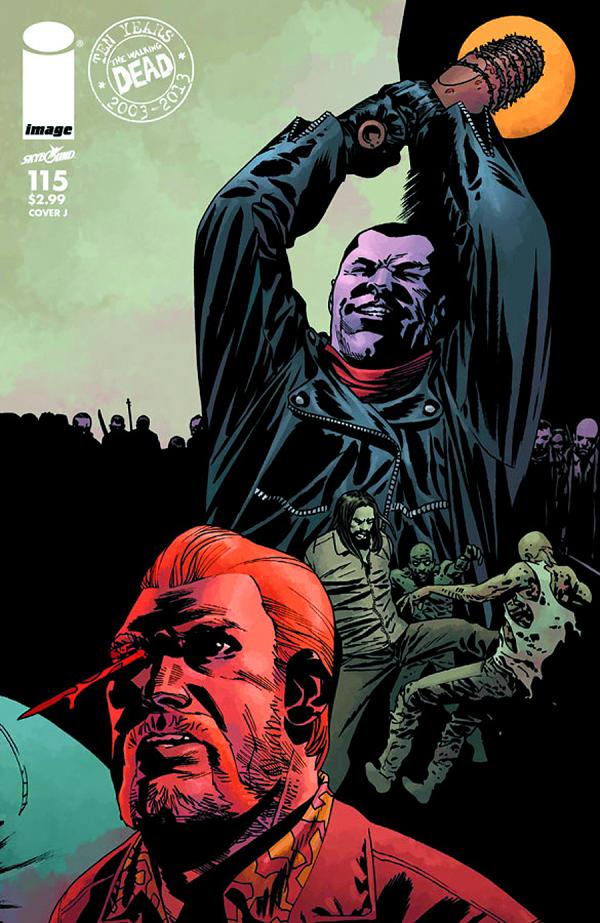 Walking Dead #115 variant cover by Dave Stewart