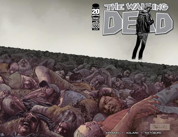 Walking Dead #100 variant cover by Ryan Ottley