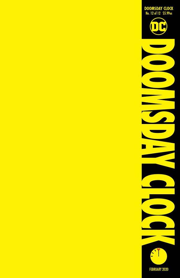 Doomsday Clock #12 (OF 12) BLANK cover