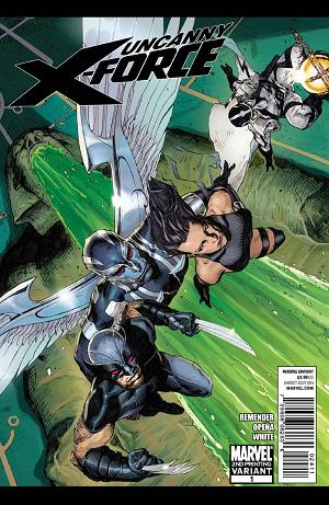 Uncanny X-Force #1 2ND PTG OPENA cover