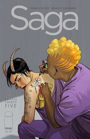 Saga #35  cover