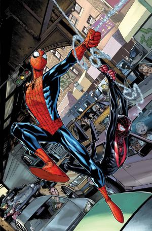 The Spectacular Spider-Men #1 100 COPY INCV RAMOS VIRGIN cover