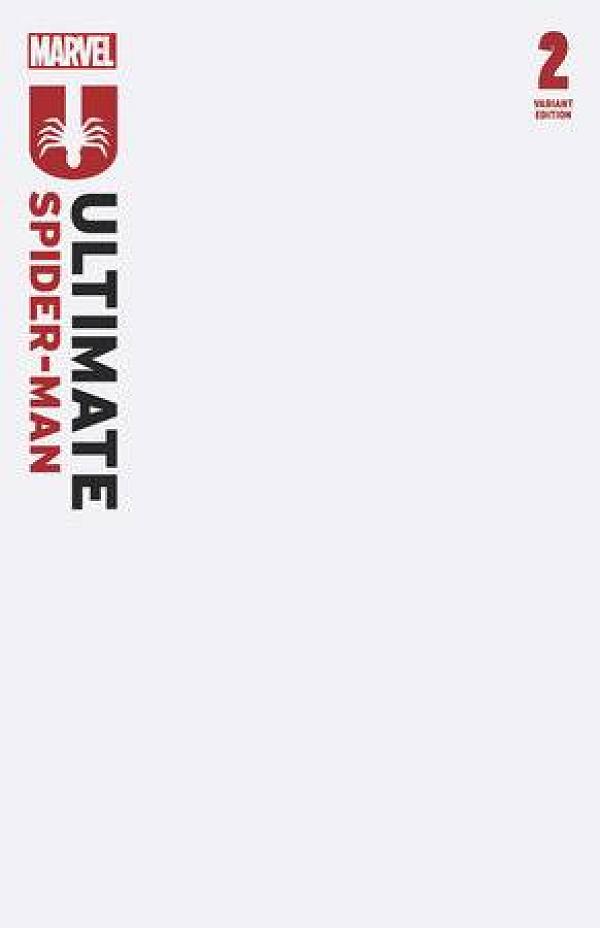 Ultimate Spider-Man #2 variant cover by Blank Sketch Cover