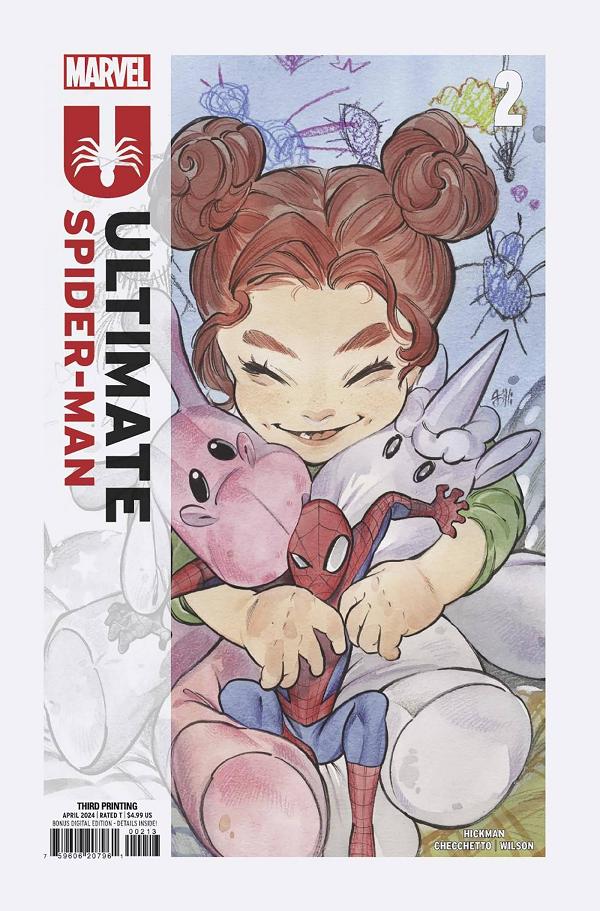 Ultimate Spider-Man #2 variant cover by Peach Momoko