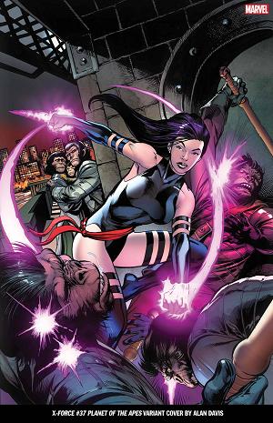 X-Force #37 DAVIS PLANET OF THE APES cover