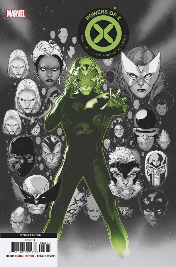 Powers Of X #4 (OF 6) 2ND PTG SILVA cover