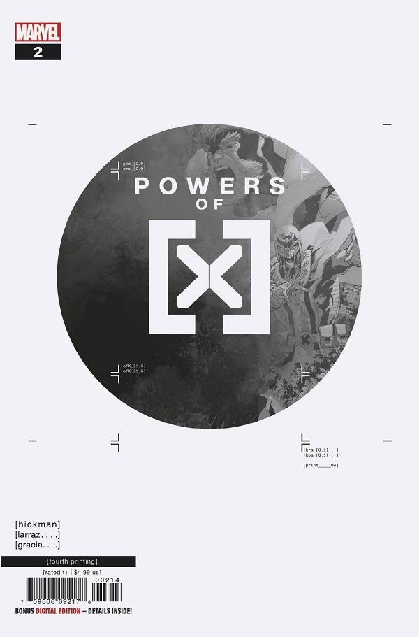 Powers Of X #2 (OF 6) 4TH PTG SILVA cover