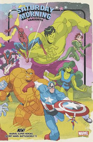 Marvel Super Heroes: Secret Wars Battleworld #2 GALLOWAY SATURDAY MORNING cover