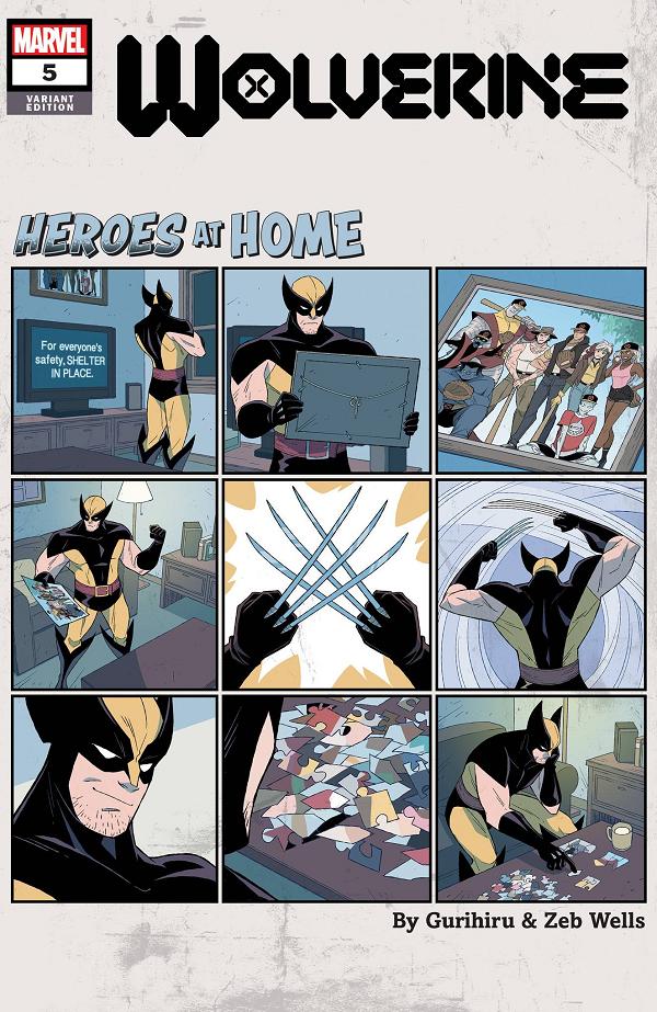 Wolverine #5 GURIHIRU HEROES AT HOME cover
