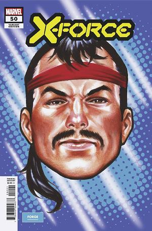 X-Force #50 MARK BROOKS HEADSHOT cover