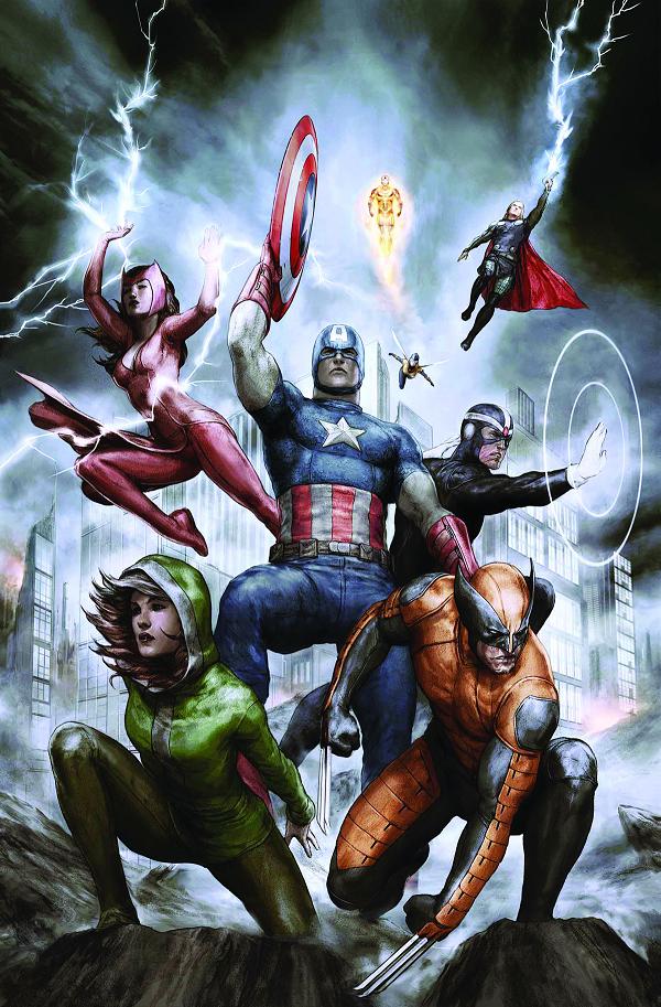 Uncanny Avengers #23 cover by Agustin Alessio