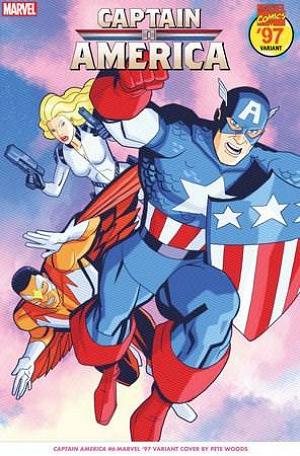 Captain America #6 PETE WOODS MARVEL 97 cover