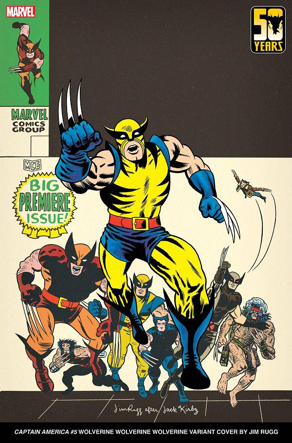 Captain America #5 RUGG WOLVERINE WOLVERINE WOLVERINE cover