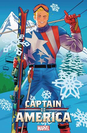 Captain America #4 GREG LAND SKI CHALET cover