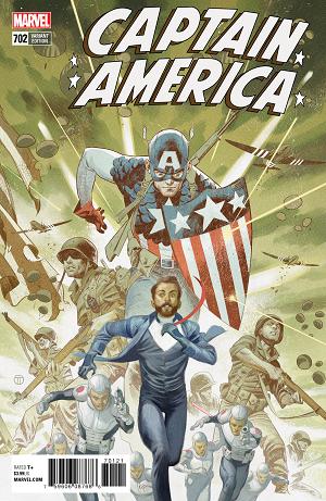 Captain America #702 TEDESCO CONNECTING cover